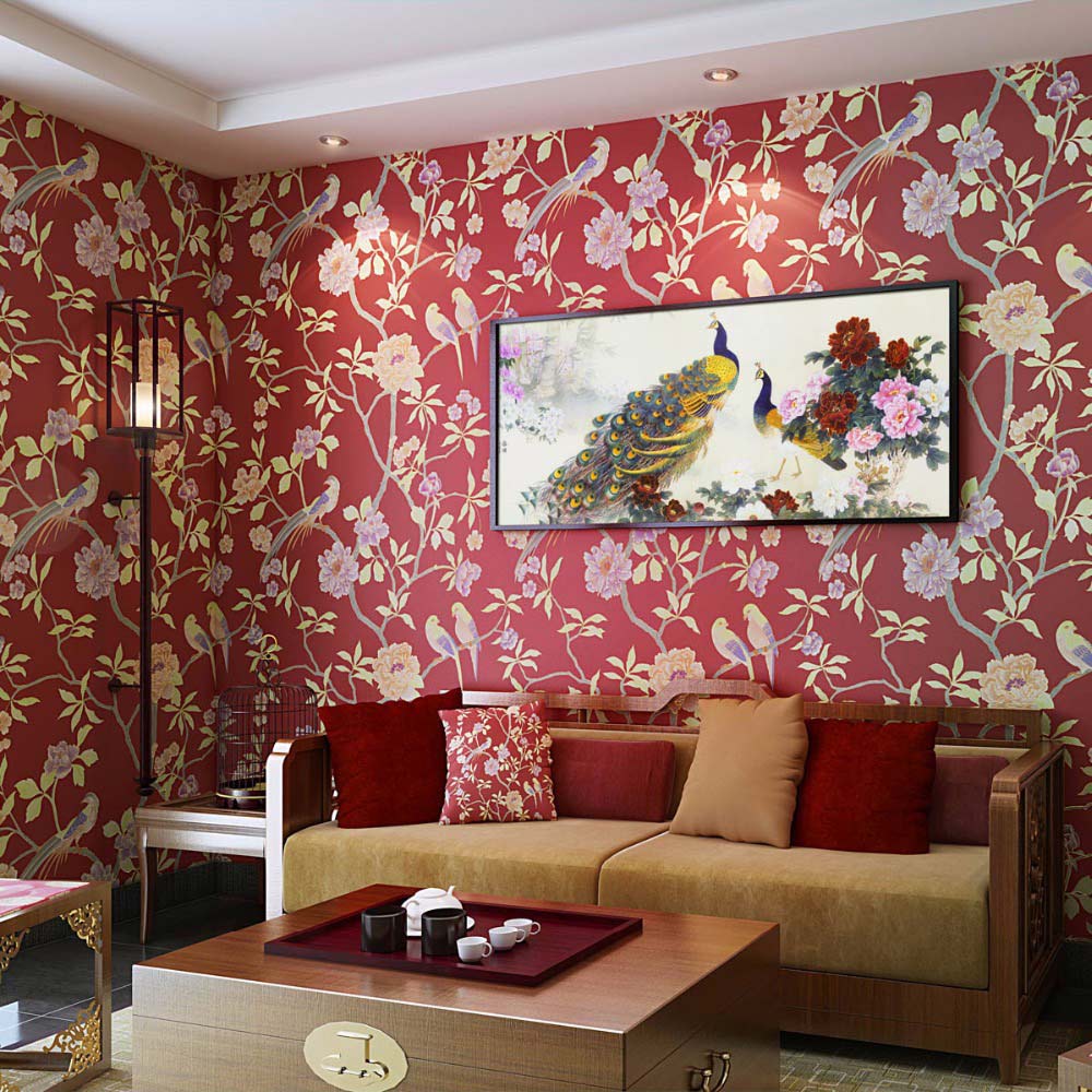 European-Vintage-Bird-Flower-Pastoral-Photo-Wallpaper-Living-Room-TV-Sofa-Backdrop-Wallpaper-Non-Woven-Home