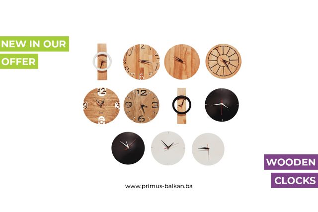 Primus Balkan wooden clocks