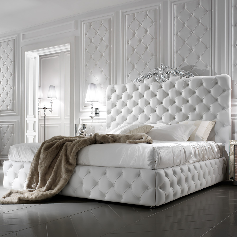 Exclusive-Luxury-Italian-White-Leather-Bed-1